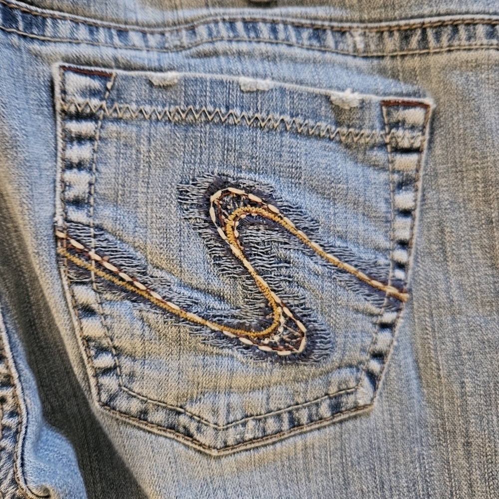 Silver Jeans Classic Blue StraightLeg Denim Size 31 - Picture 10 of 11